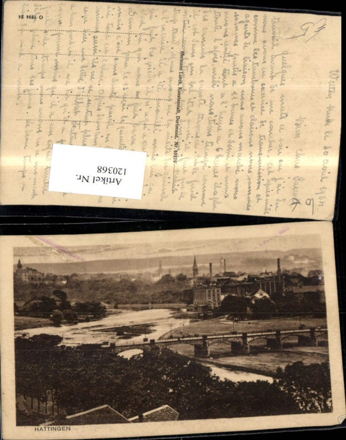 120368,Hattingen Ansicht 1924