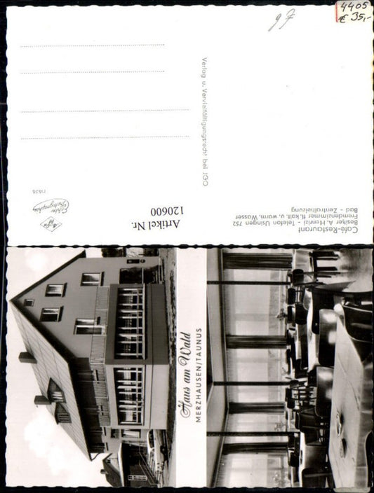 120600,Haus am Wald Merzhausen Taunus MehrbildAk Cafe Restaurant Bes. A. Henrizi