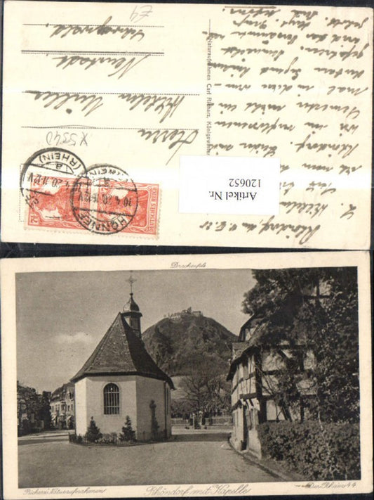 120652,Rhöndorf m. Kapelle 1920