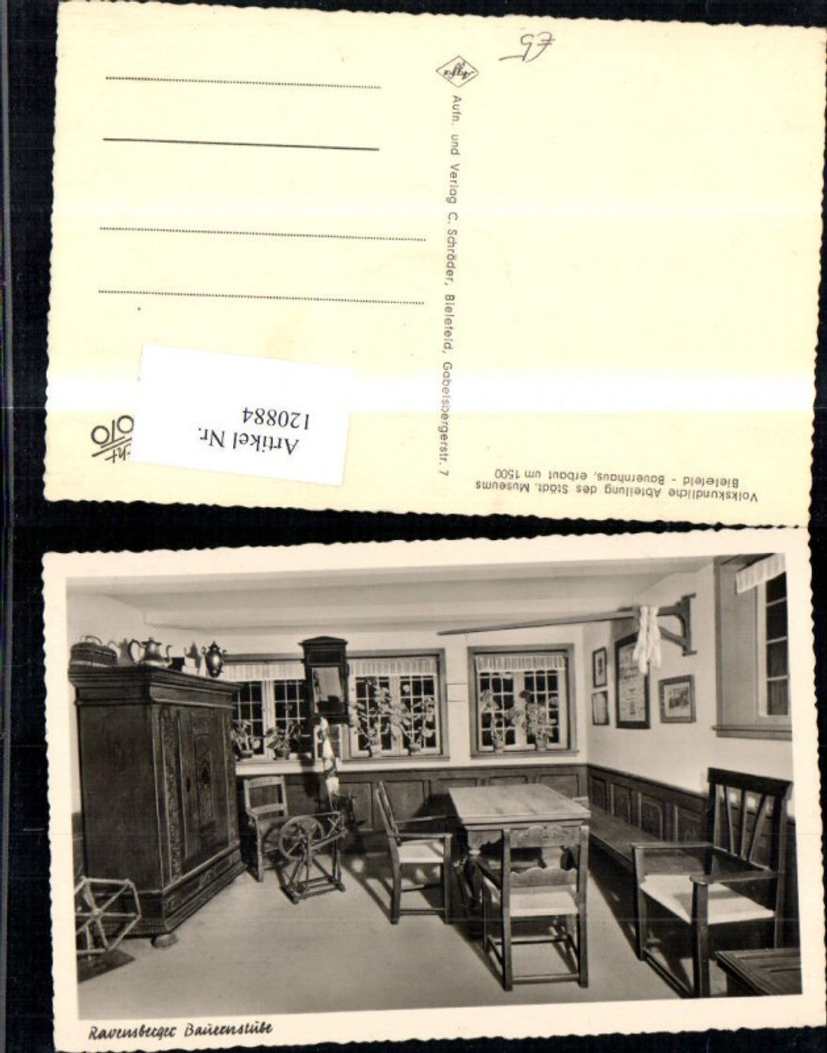 120884,Ravensberger Bauernstube Bielefeld Volkskundemuseum Innenansicht