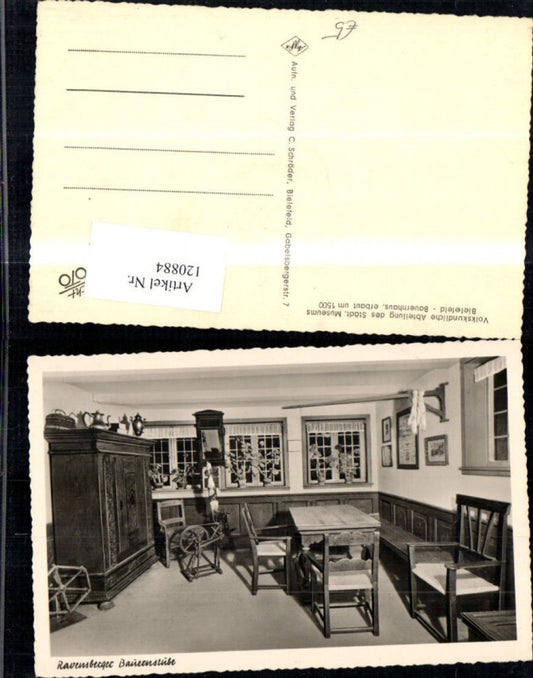 120884,Ravensberger Bauernstube Bielefeld Volkskundemuseum Innenansicht