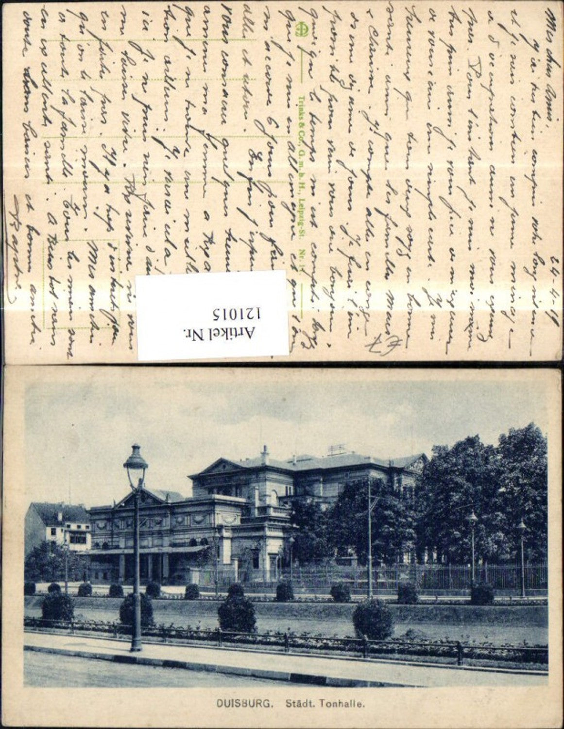 121015,Duisburg Städt. Tonhalle 1919