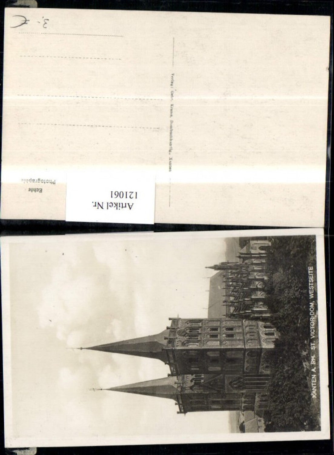 121061,Xanten a. Rhein St. Victor Dom Westseite