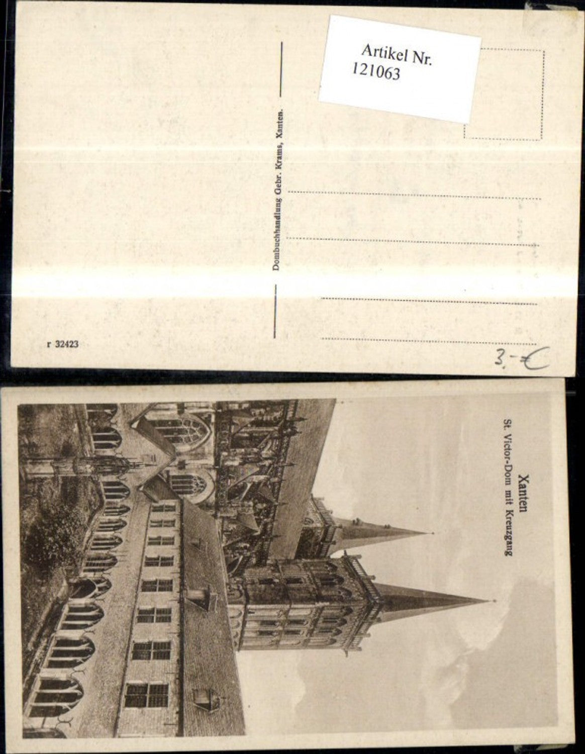 121063,Xanten St. Victor-Dom m. Kreuzgang