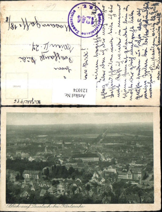 121074, View of Durlach near Karlsruhe 1946