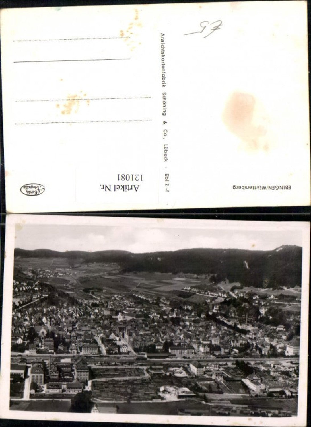 121081, Ebingen Württemberg aerial view