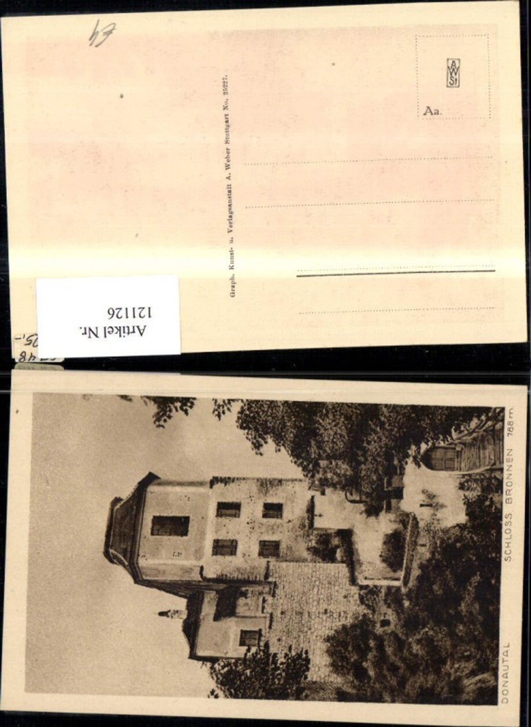 121126,Donautal Schloss Bronnen Ansicht