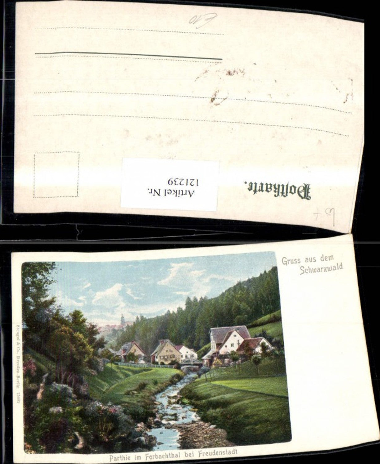 121239,Gruss aus d. Schwarzwald Partie i. Forbachthal b. Freudenstadt