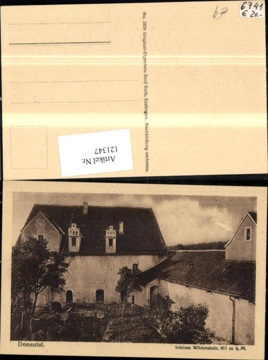 121347,Donautal Schloss Wildenstein Ansicht