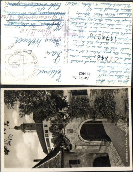 121402, Gundelsheim a. Neckar Horneck Castle 1943