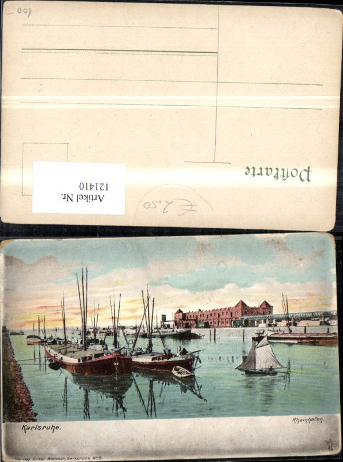 121410,Karlsruhe Rheinhafen Schiffe Boote