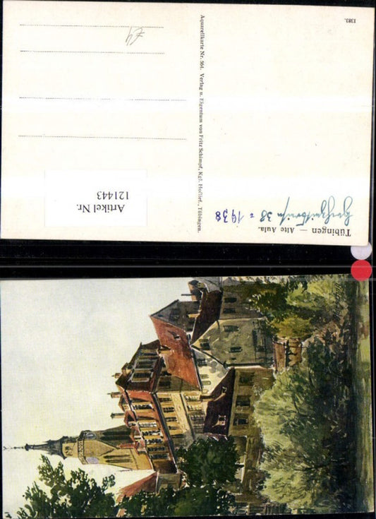 121443, Tübingen Old Auditorium Artists' Academy 1938