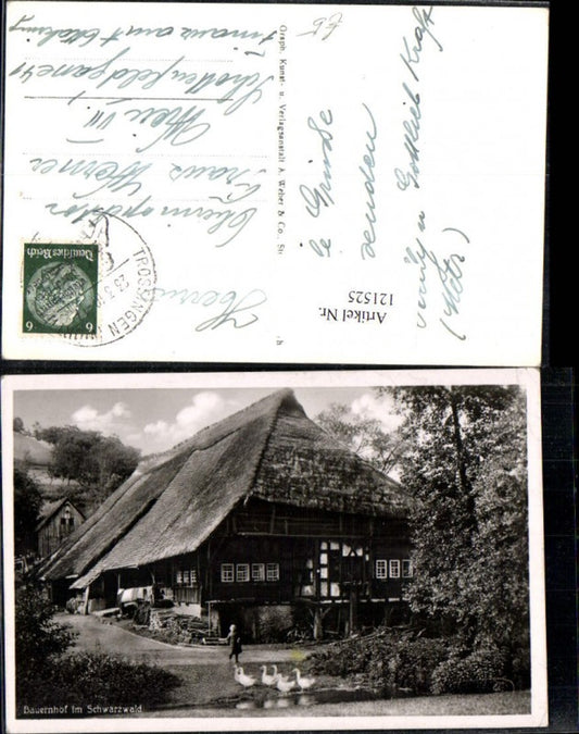 121525, Farm in the Black Forest, Trossingen, view 1940
