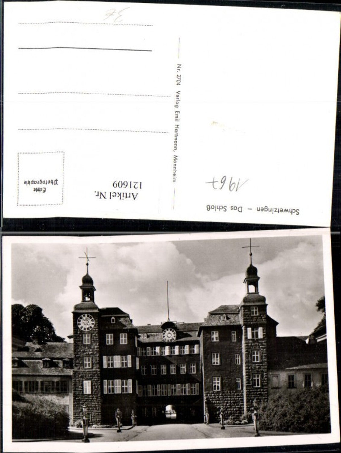 121609,Schwetzingen Schloss Anischt 1967