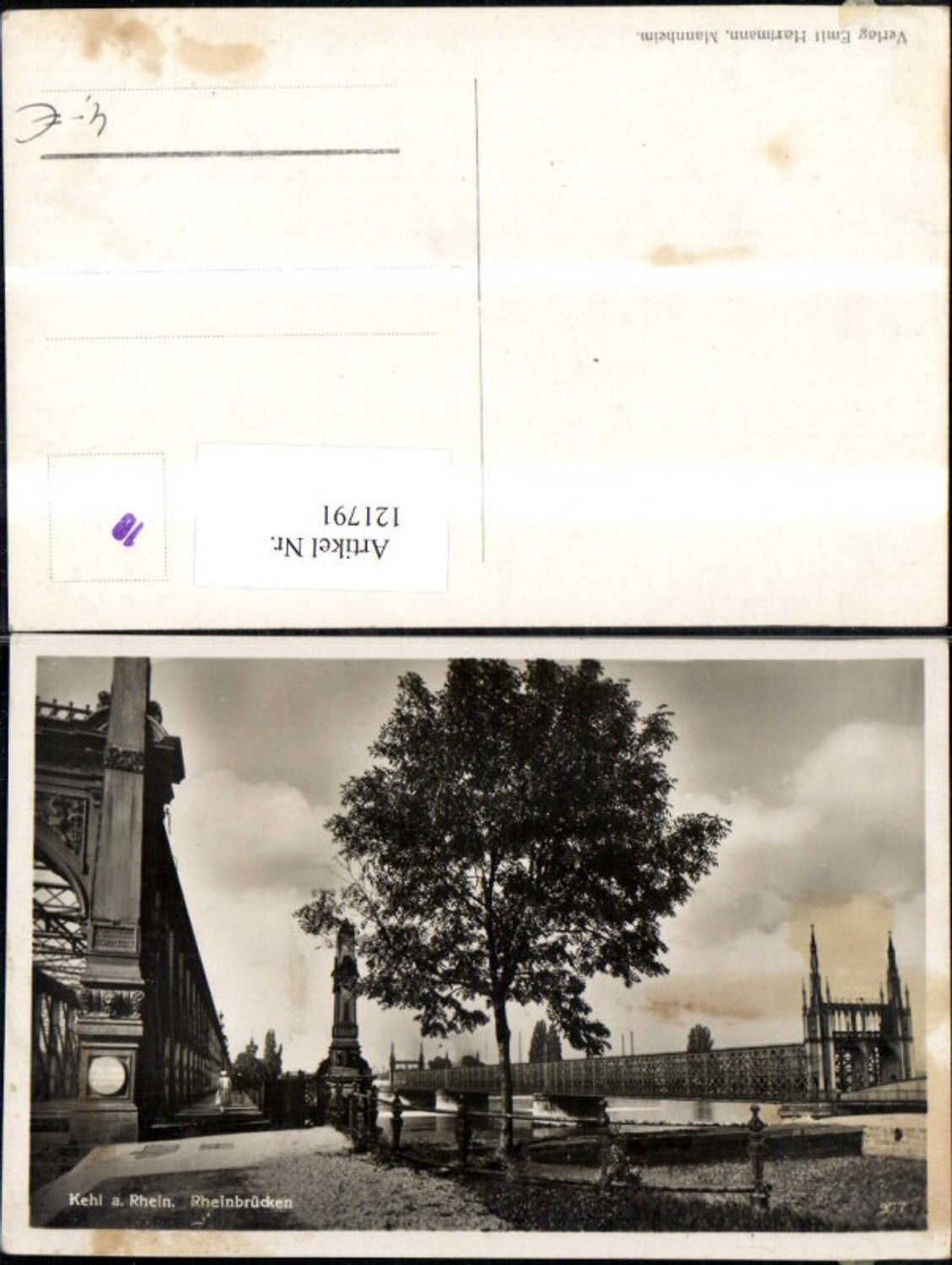 121791,Kehl a. Rhein Rheinbrücken Ansicht
