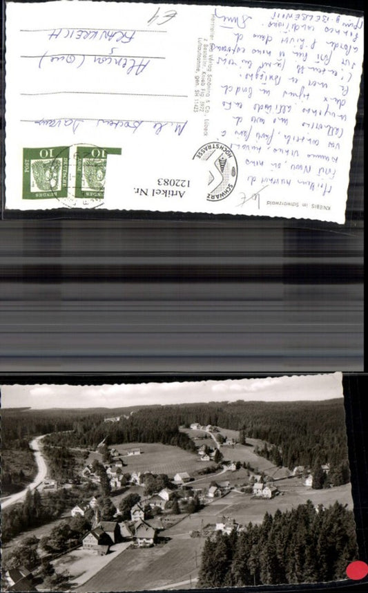 122083, Kniebis in the Black Forest, 1962 aerial photograph