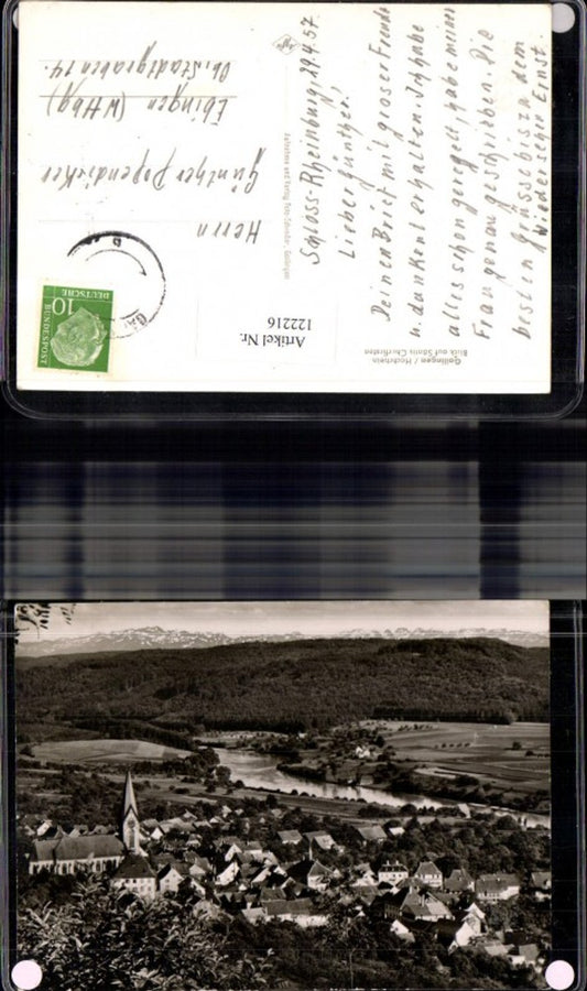 122216, Gailingen Hochrhein View of Säntis Churfirsten 1957 Total
