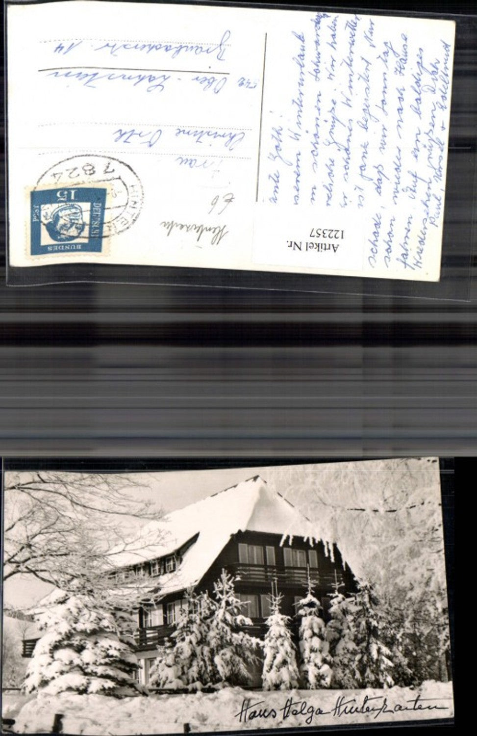 122357,Hinterzanken Haus Helga Winteransicht