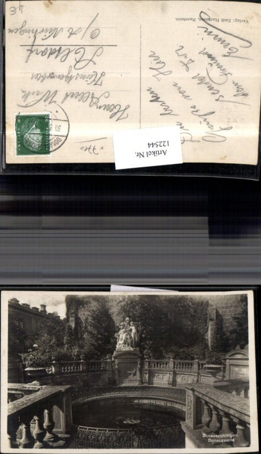 122544, Donaueschingen Danube Source 1930