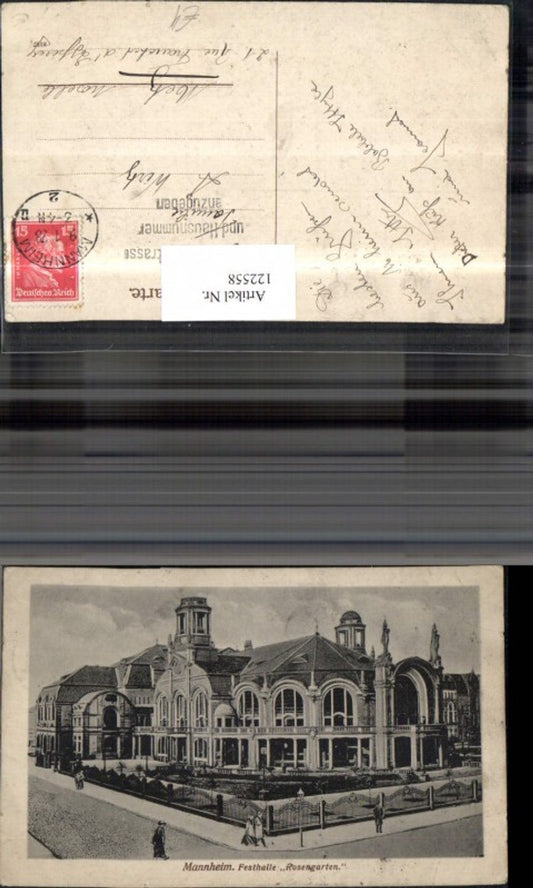 122558,Mannheim Festhalle Rosengarten 1928