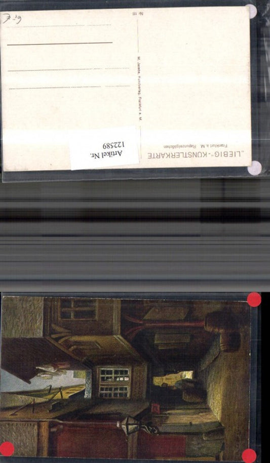 122589,Künstlerkarte Frankfurt a. Main Papunzelgäßchen