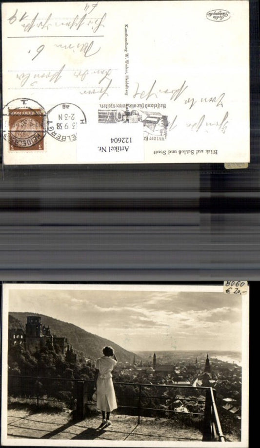 122604,Blick a. Schloss u. Stadt 1938