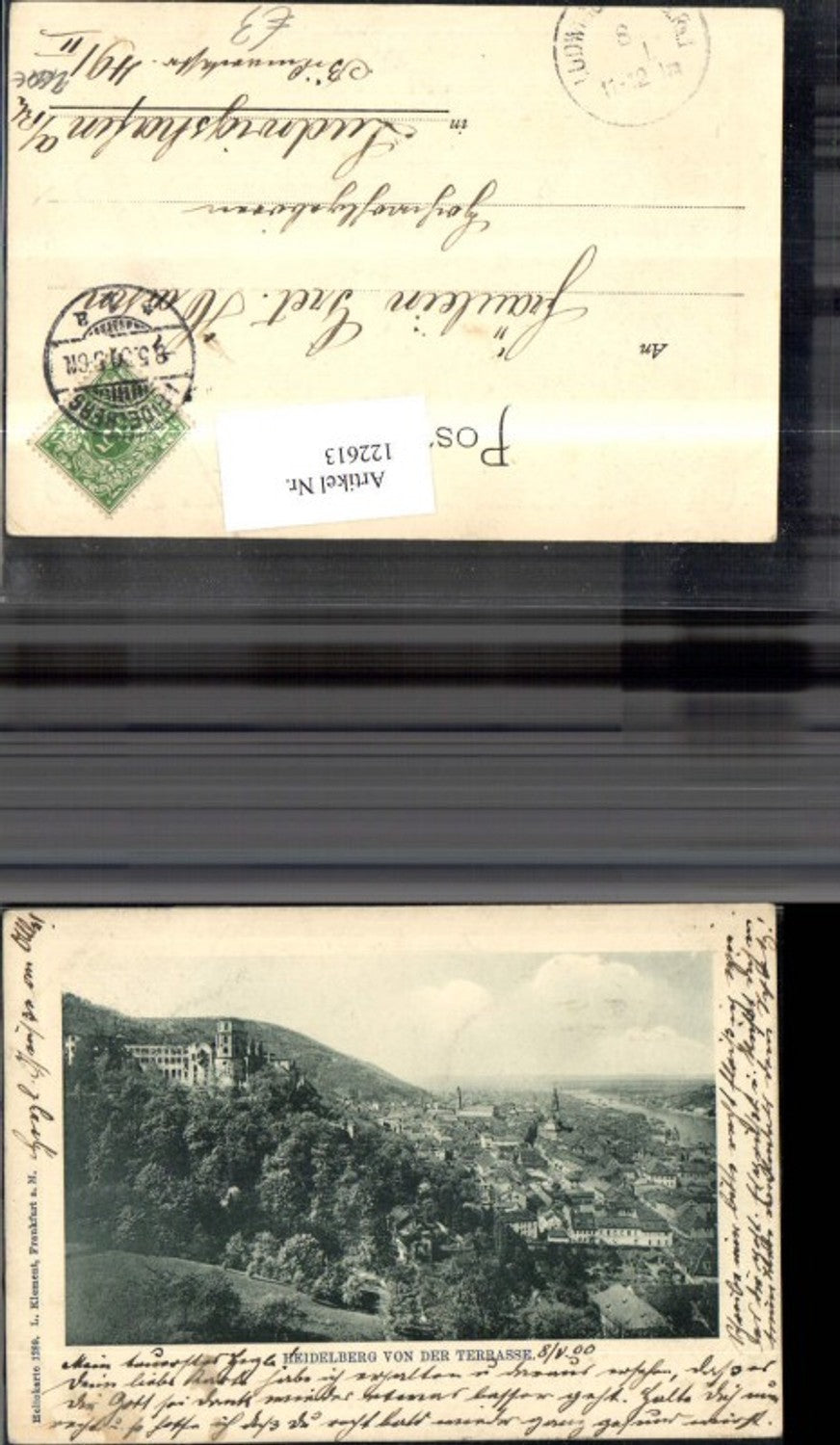 122613,Heidelberg v. d. Terrasse 1900