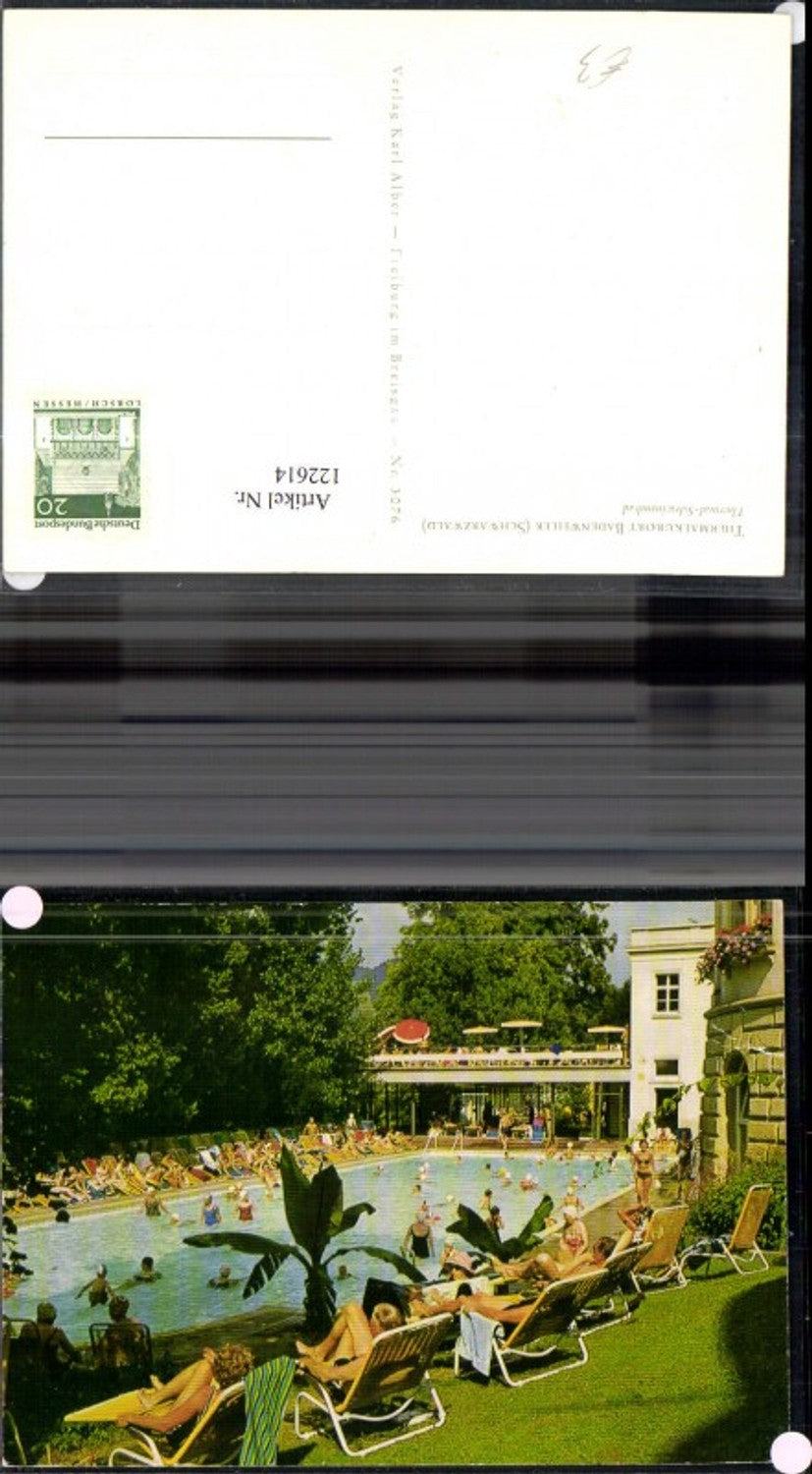 122614,Badenweiler Schwarzwald Thermal-Schwimmbad Ansicht Badegäste