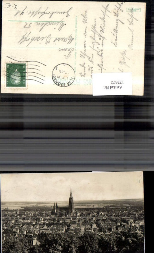 122672,Ulm a. d. Donau Blick v. Michelsberg 1930