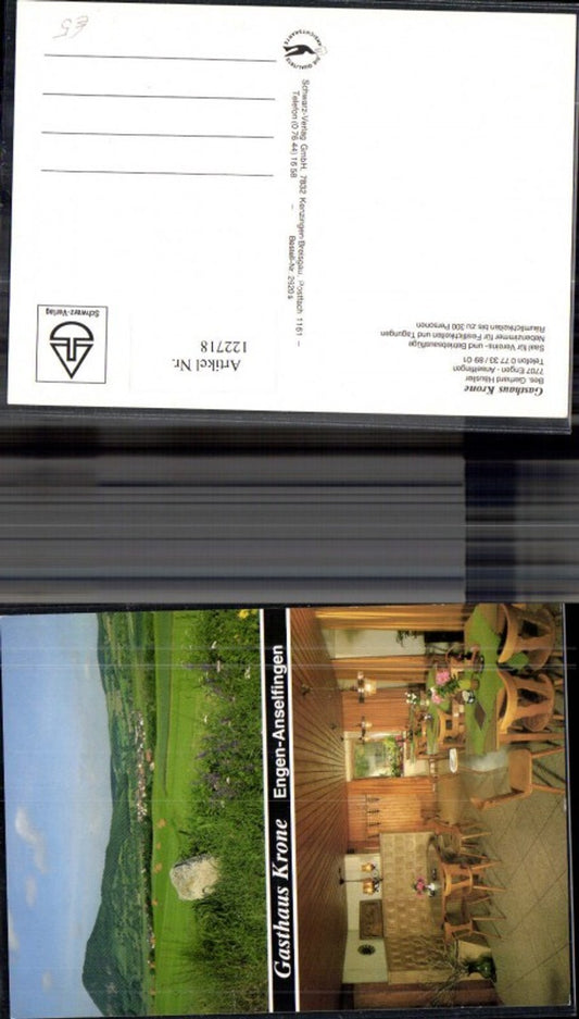 122718,Engen-Anselfingen Gasthaus Krone Bes. Gerhard Häusler MehrbildAk
