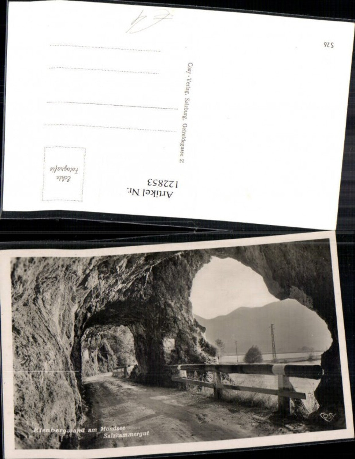 122853,Kienbergwand a. Mondsee Salzkammergut Wegansicht