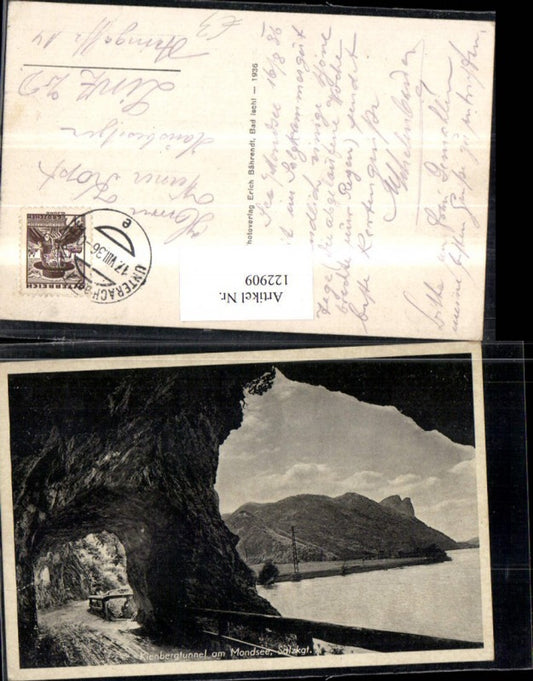 122909,Kienbergtunnel  a. Mondsee Salzkammergut Wegansicht 1936