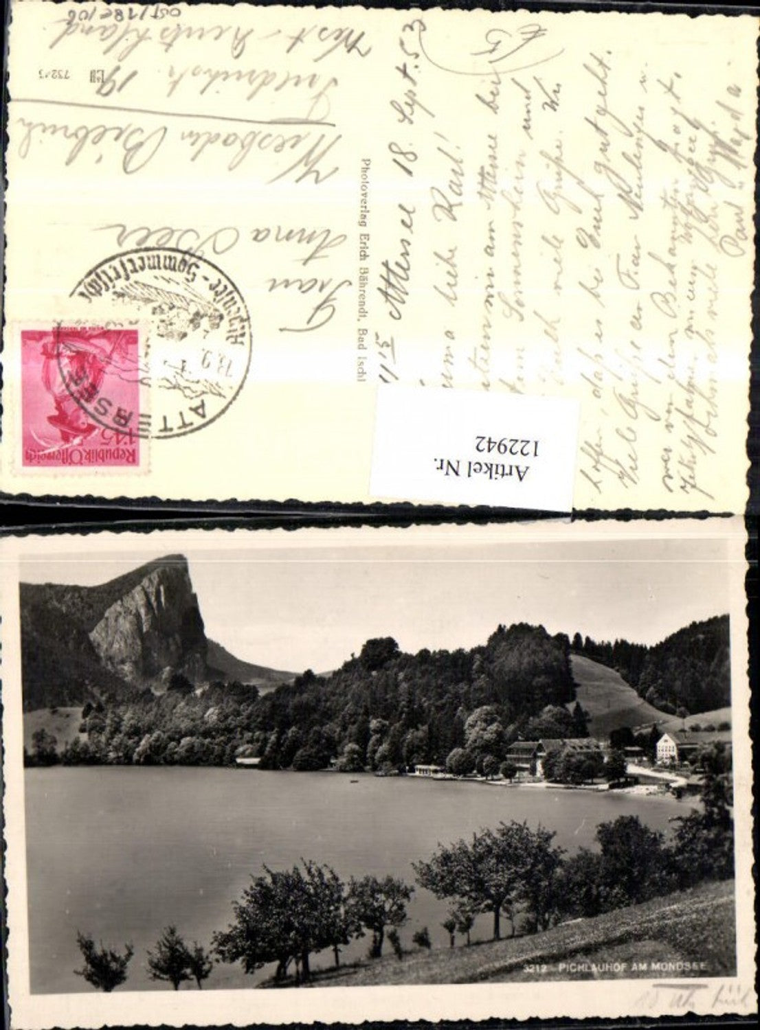 122942,Pichlauhof a. Mondsee 1953