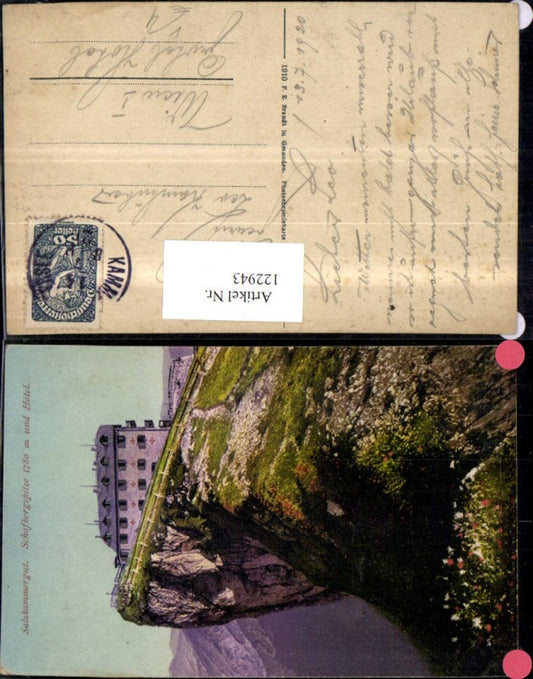 122943,Salzkammergut Schafbergspitze u. Hotel 1920 pub Brandt 568