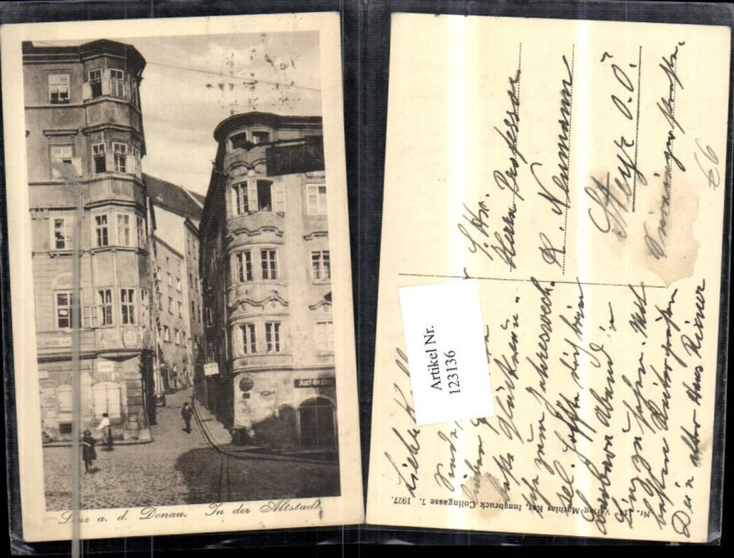 123136,Linz In d. Altstadt Strassenansicht