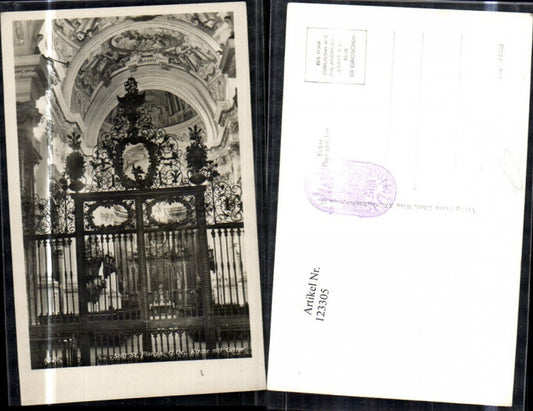 123305,Stift St. Florian Kirche m. Gitterzaun Innenansicht