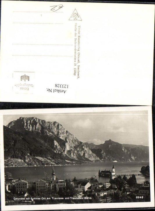 123328,Gmunden ml. Schloss Ort a. Traunsee u. Traunstein