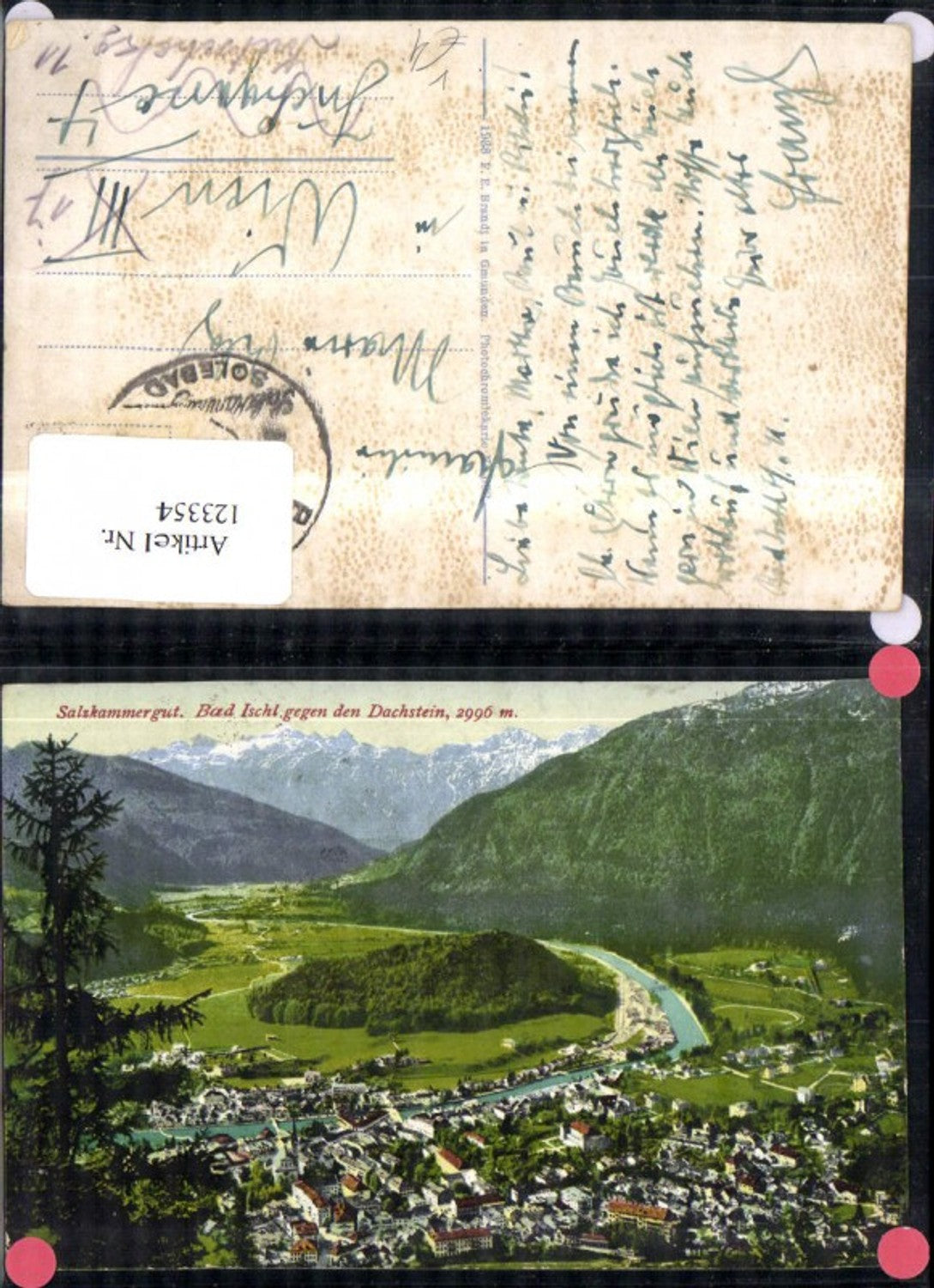 123354,Salzkammergut Bad Ischl geg. d. Dachstein pub Brandt