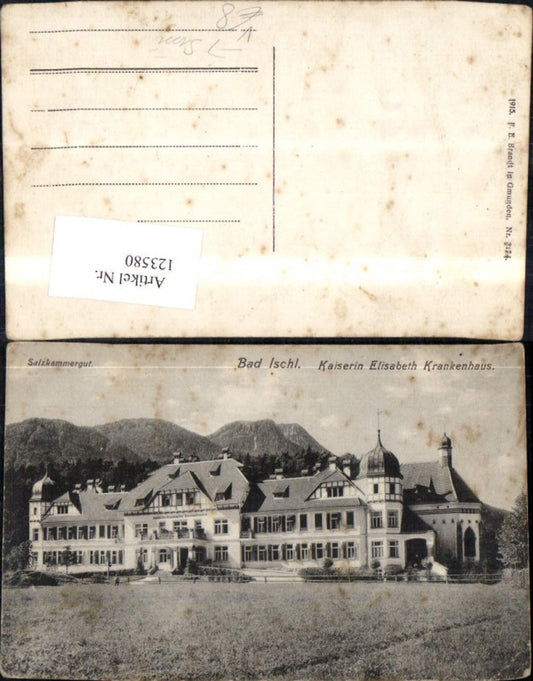123580,Bad Ischl Kaiserin Elisabeth Krankenhaus Sissi pub Brandt 2174