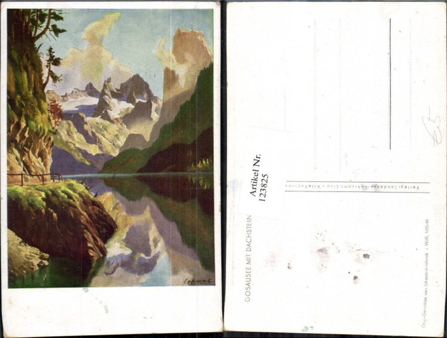 123825,Gosausee m. Dachstein KünstlerAk