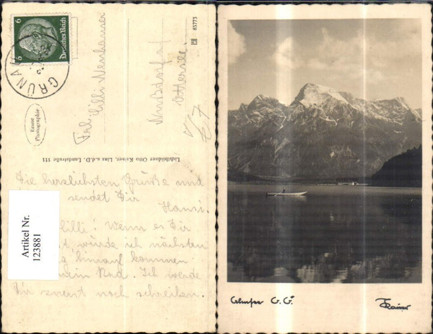 123881,Grünau i. Almtal pub Otto Kaiser