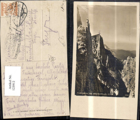 123912,Nordabsturz d. Alberfelderkogls Feuerkogel Höllengebirge Gipfelansicht