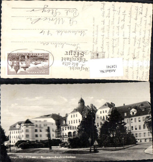 124741,Steyr Landeskrankenhaus Ansicht 1965