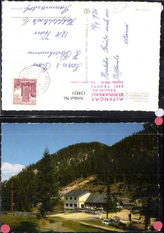 124821,Trattenbach Alpengasthof Kummerbauer Stadl  Bes. Erwin Alfons 1974