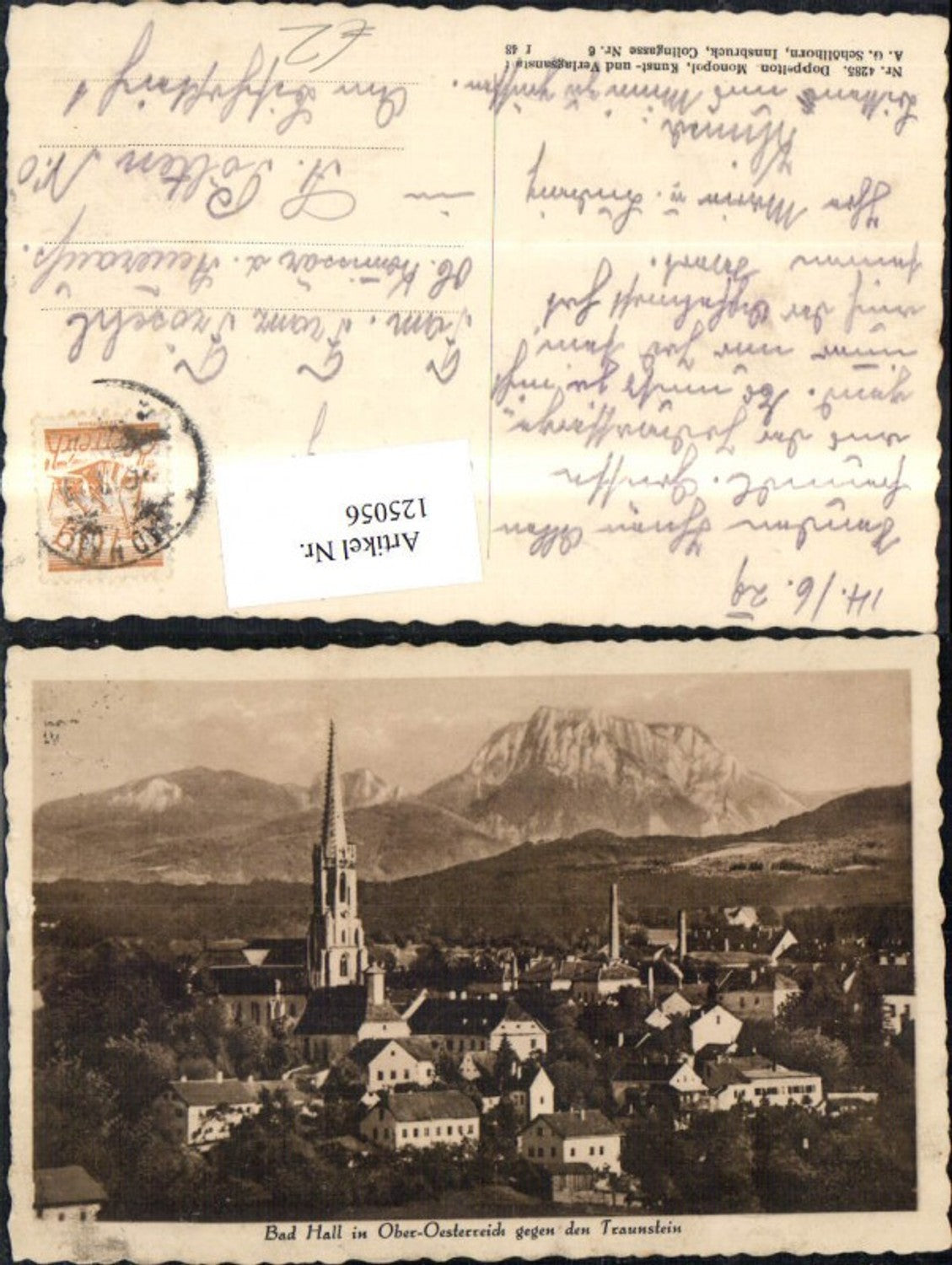 125056,Bad Hall geg. d. Traunstein 1929