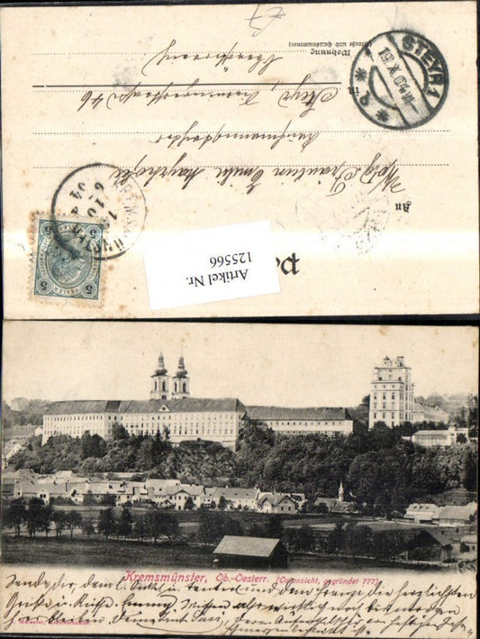 125566,Kremsmünster Ostansicht 1904