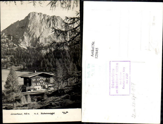 125645,Linzerhaus m. d. Stubwieswipfel Wurzeralm Spital a. Pyhrn 1957 pub Foto Oth 2215