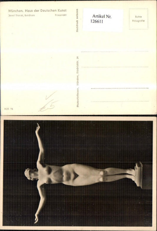 126611,Haus der Deutschen Kunst HDK 96 Frauenakt Akt Erotik