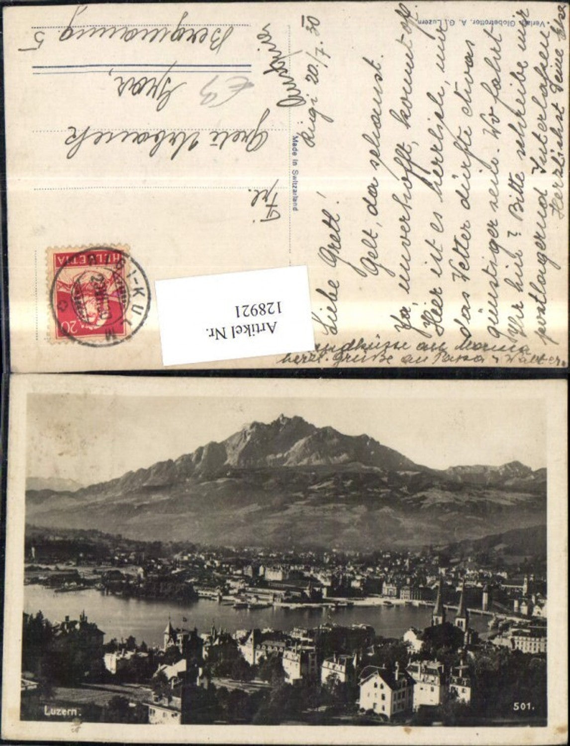 Alte Ansichtskarte – Old Postcard