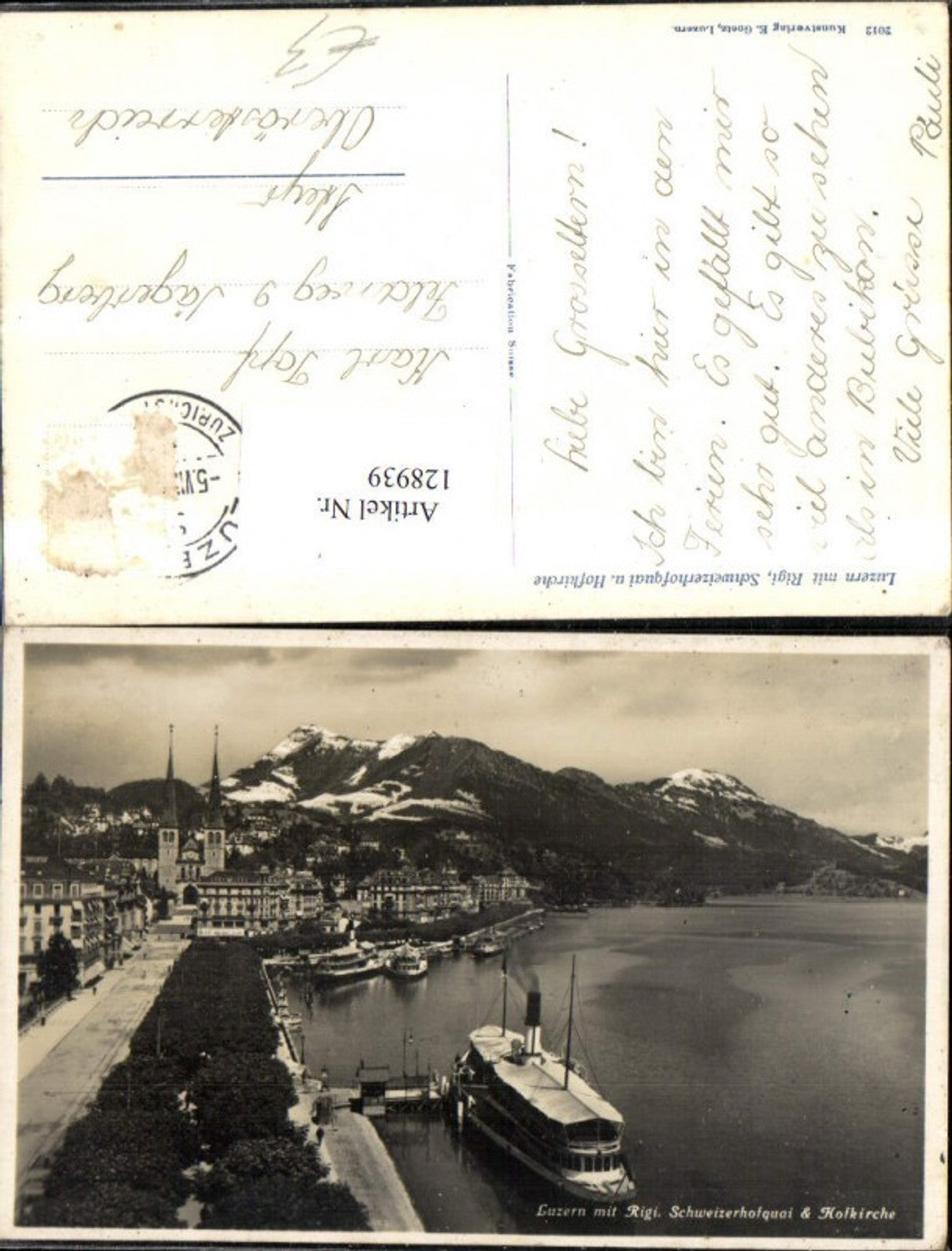 Alte Ansichtskarte – Old Postcard